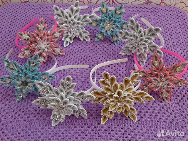 Ободок снежинка