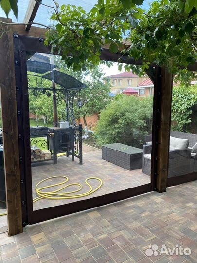 Мягкие пвх окна на беседку Москитные сетки