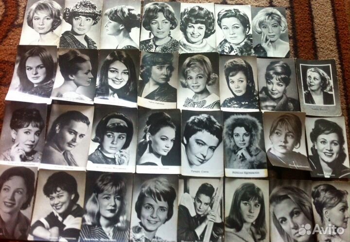 Мини-открытки фото советских актеров и актрис кино