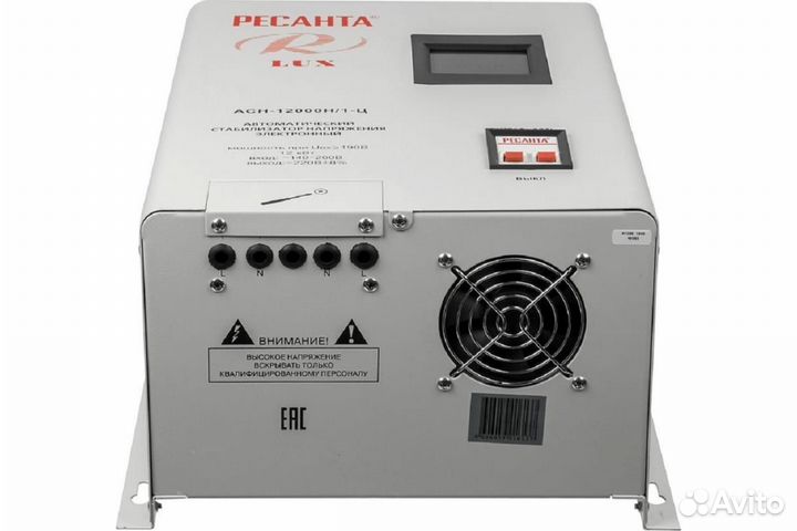 Стабилизатор Ресанта асн 12000 Н/1-Ц Lux 63/6/22