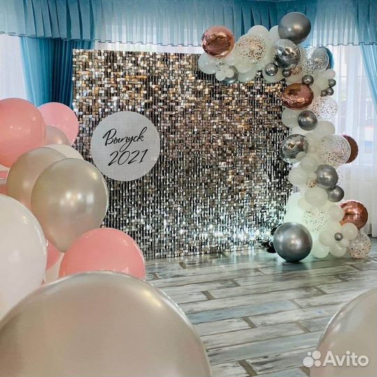 Аренда фотозоны из пайеток