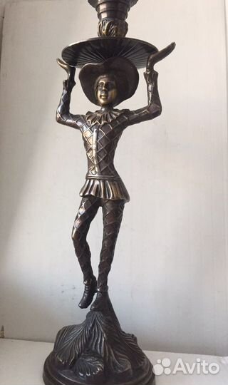 Бронзовый подсвечник «Арлекин»