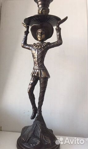 Бронзовый подсвечник «Арлекин»