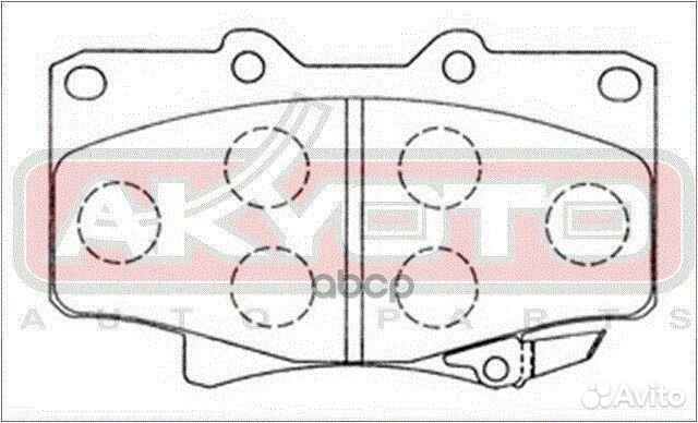 Колодки тормозные дисковые передние AKD1142 akyoto