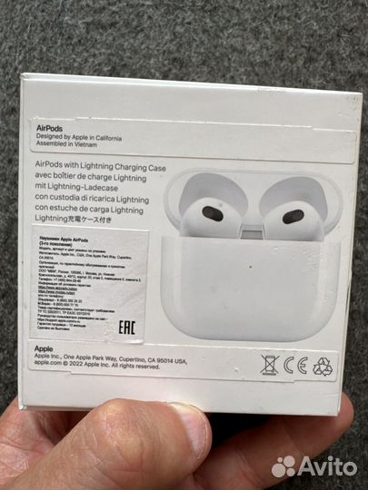Наушники apple airpods 3