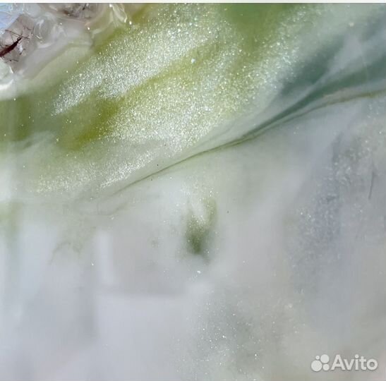 Настенные часы жеода нефритовая