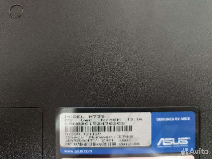 Ноутбук Asus N 73 s