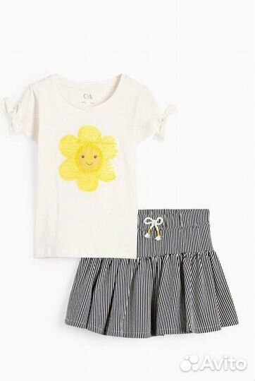 Футболка с юбкой на девочку C&A