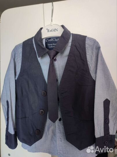 Рубашка жилет галстук, 98 р-р