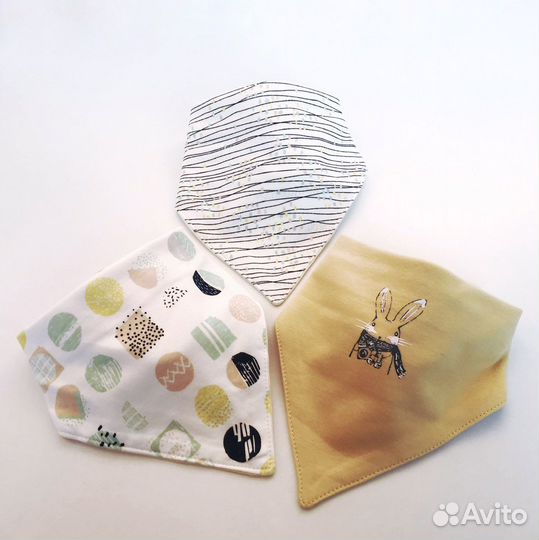 Нагрудники для девочки (3шт/уп)