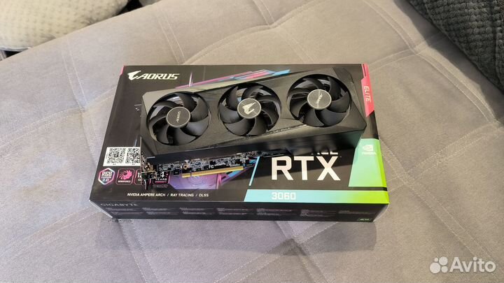 Видеокарта Aorus Gigabyte rtx 3060 12gb elite