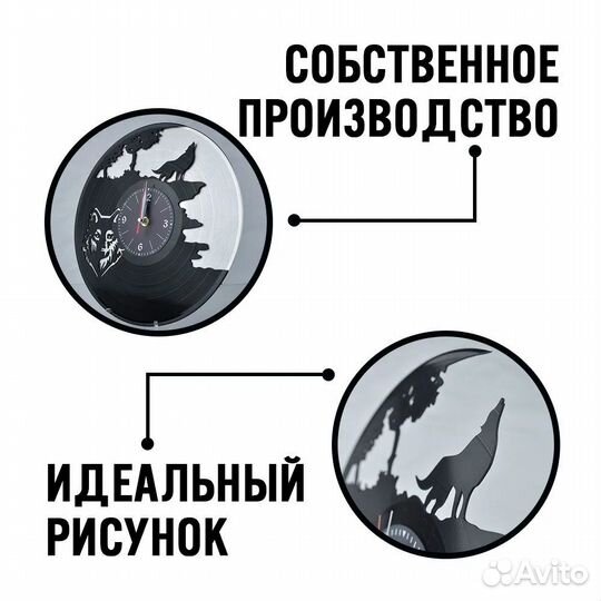 Часы настенные группа Linkin Park из винила, №5