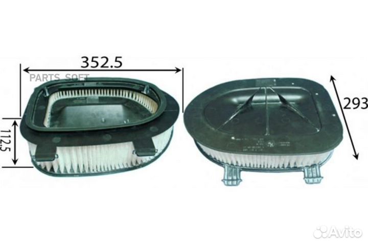 Azumi A32500 Фильтр воздушный BMW X3/X5/X6 09- 3.0