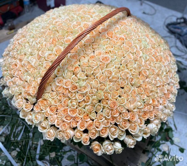 Букет из 1001 свежей розы