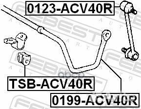 0199-ACV40R стабилизатор задний Toyota Camry A