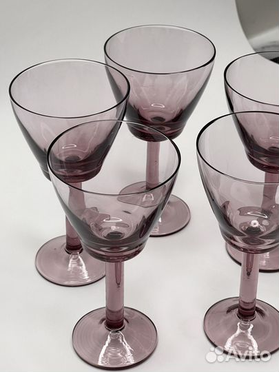 Фужеры СССР марганцевое стекло