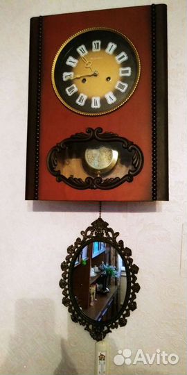 Рог для вина, часы настенные