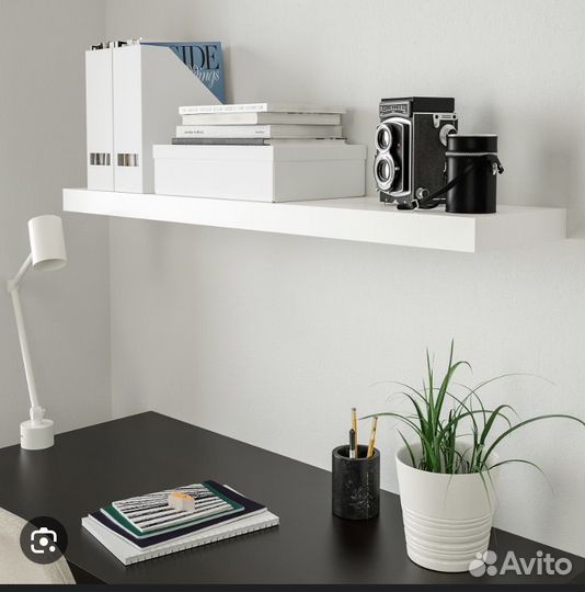 Полка настенная IKEA белая лакк