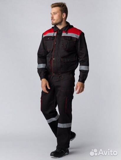 Рабочий костюм с капюшоном