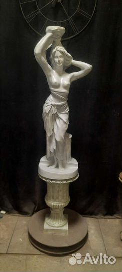 Статуя Девушка с чашей 1,2м Скульптура Торшер Свет