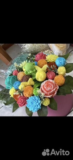 Букет цветов из мыла