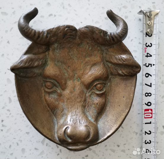 Пепельница бронза бык