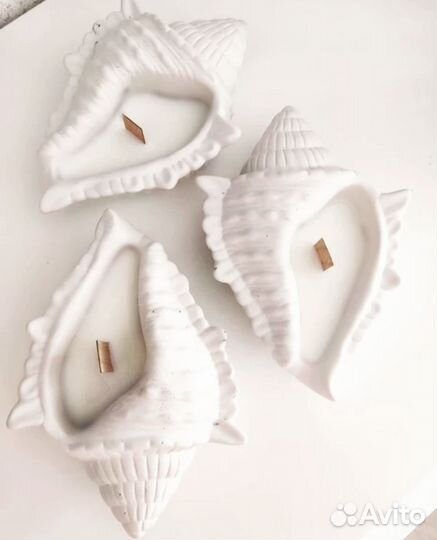 Интерьерные арома свечи в гипсе