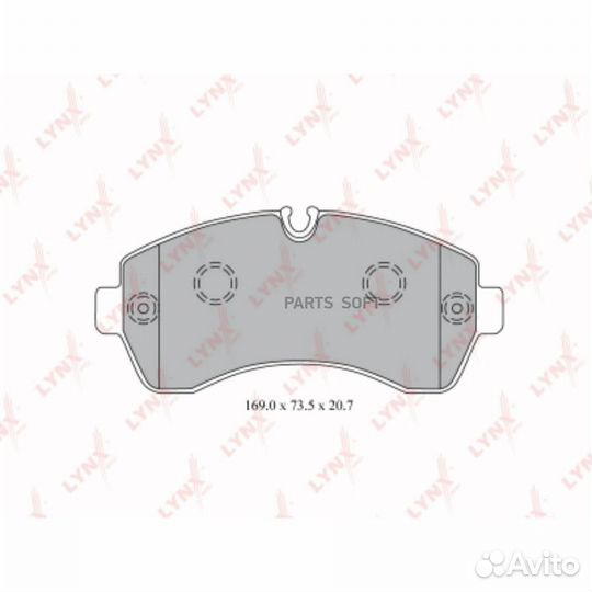 Lynxauto BD5343 Колодки тормозные дисковые перед