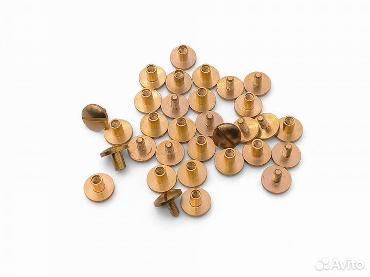 Винт ременной 10х4х6 мм латунь (Арт: 42)