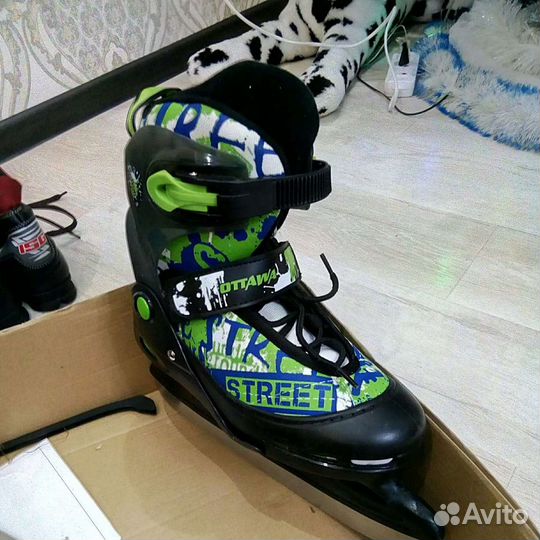 Коньки детские 38-41размер раздвижные