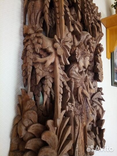Резное панно Индонезия
