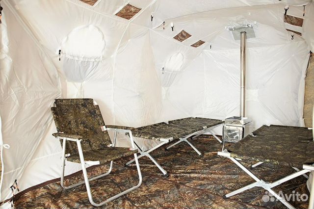 Палатка с печкой куб 3,6 купить в Петропавловске-Камчатском | Хобби и ...