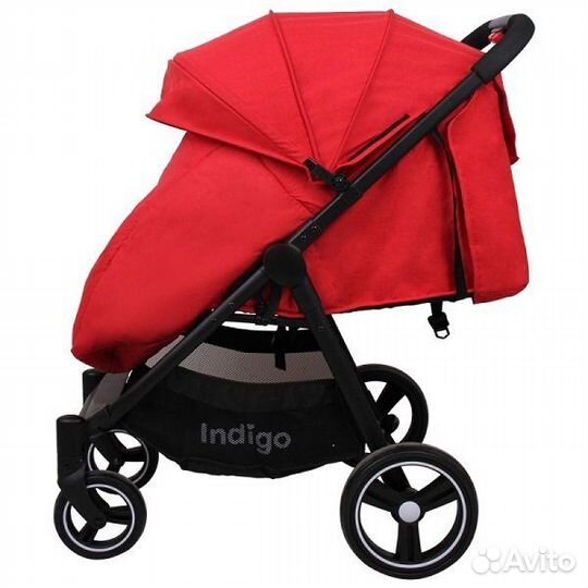 Коляска прогулочная Indigo Assana red