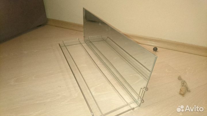 Полка для ванны с зеркалом