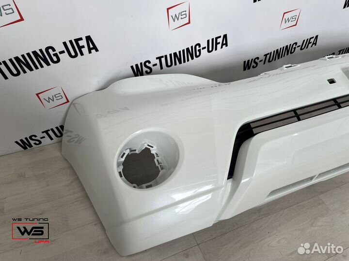 Бампер toyota land cruiser prado 150 белый CR15