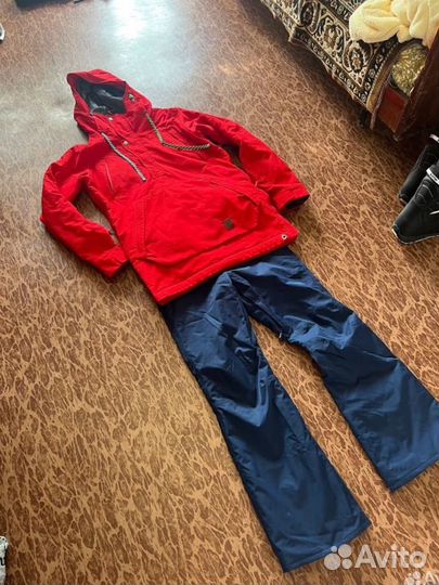 Сноубордический горнолыжный костюм анорак штаны