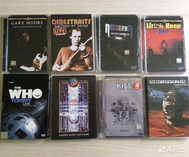 DVD диски с музыкой. Коллекция классики рока