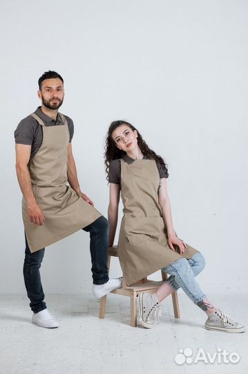 Чёрный фартук поварской оптом