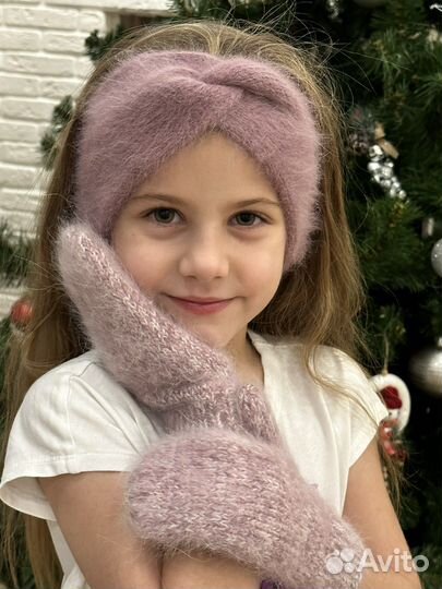 Повязка на голову из пуха норки