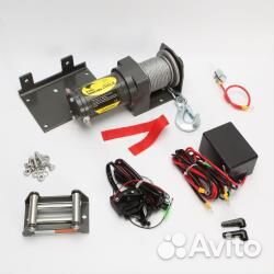 Лебедка 2500Lbs (1134 кг) стальной трос Kiwi Winch