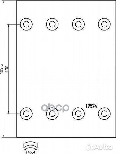 Накладки тормозные STD BC801S7340 DON