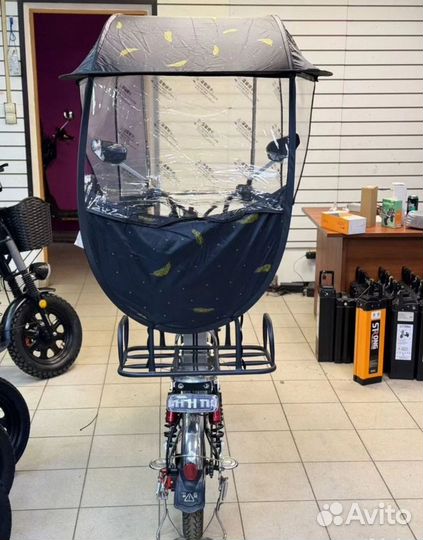 Дождевик тент крыша для электровелосипеда