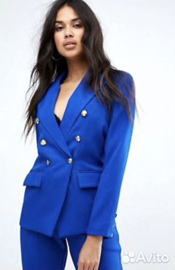 44 новый синий брючный костюм Missguided/Asos