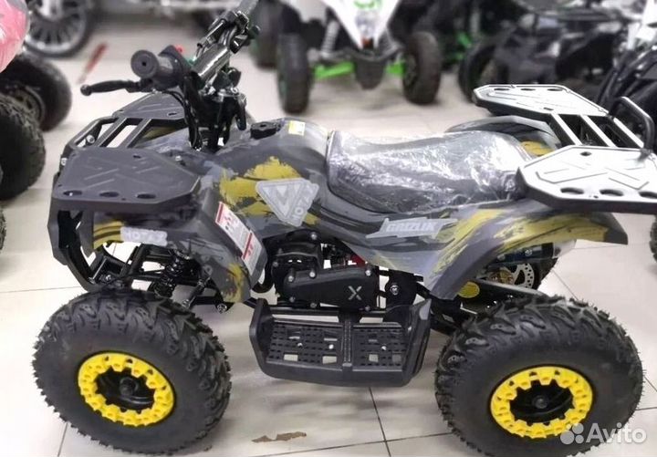 Детский квадроцикл Mini Grizlik X16 (PS) желтый