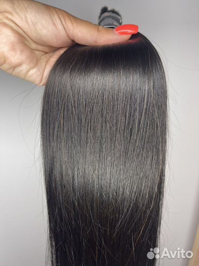 Волосы донорские 120 гр славянка 1Б люкс 65см