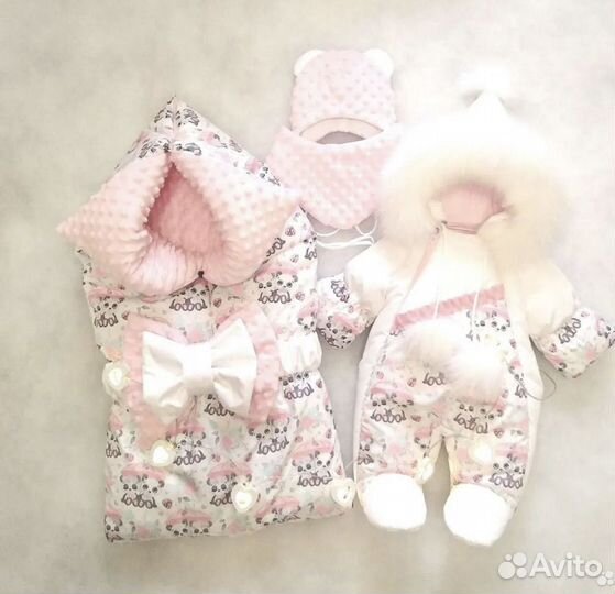 Зимний конверт на выписку