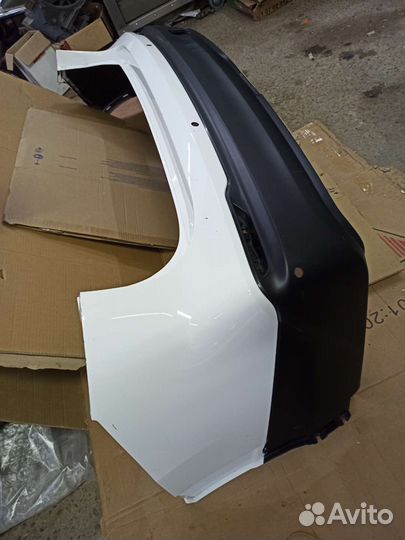 Nissan qashqai j11 рестайлинг бампер задний белый