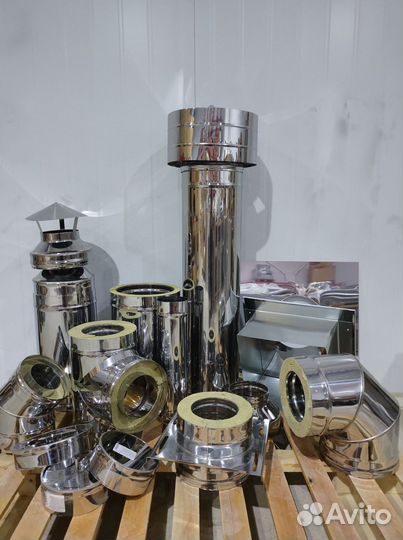 Дымоход Сэндвич-труба Для Дымохода 120х200, L-1м