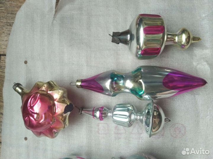 Елочные игрушки глинка
