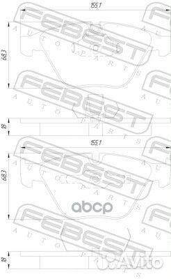 Колодки тормозные BMW 3(E90) перед. 1901E90F Fe